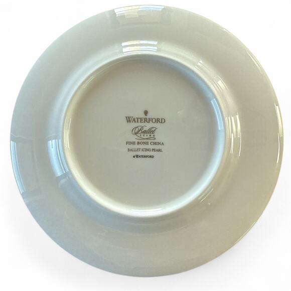 Waterford Ballet Icing Pearl 8" Salad Plate Platinum Trim – Multiple Items - Picture 3 of 5
